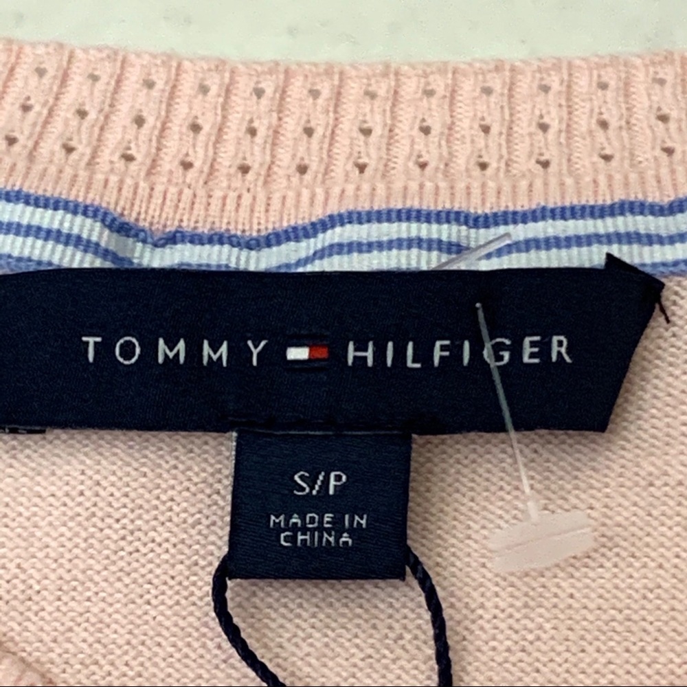 Tommy Hilfiger Cardigan Long Sleeve Button Up Pink - Picture 11 of 16